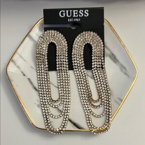 Guess Sparkling Dangle Earrings